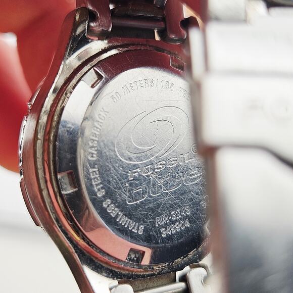 Fossil Women's Silver Tone Chronograph Boyfriend Watch Casual Everyday AM-3248 - Picture 6 of 7